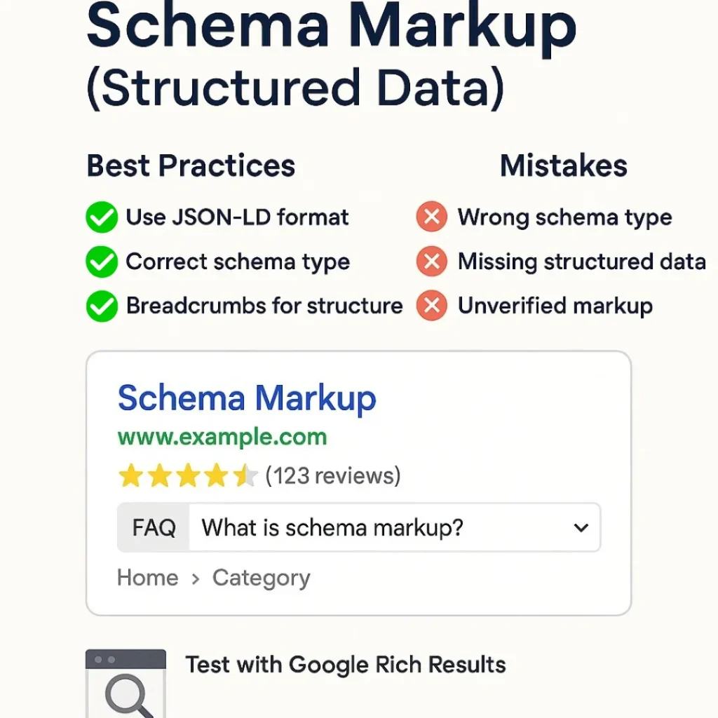 schema markup best practices and mistakes