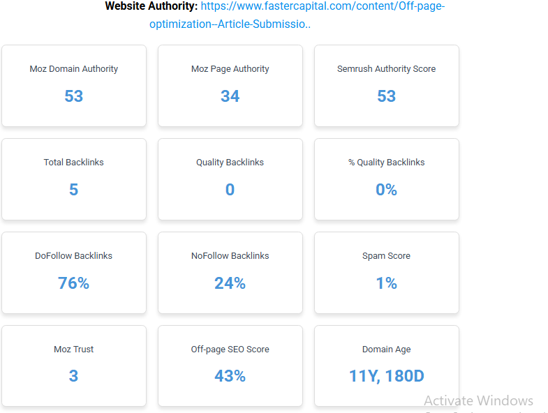 DA PA Checker Off Page SEO